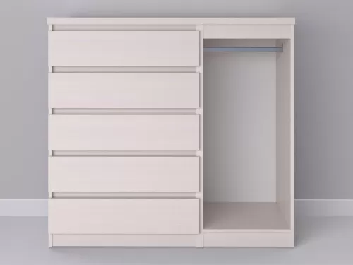 Биг МиксМод-39 — шкаф-комод, дуб молочный, 130 см-2
