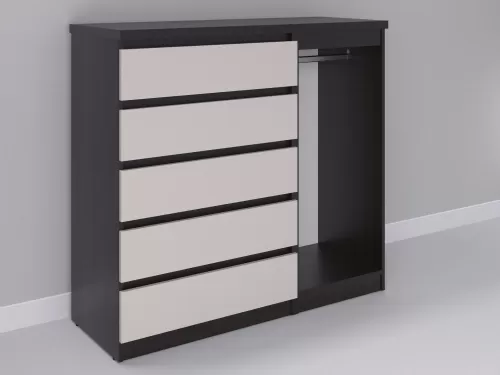 Биг МиксМод-59 — шкаф-комод, венге с фасадом кашемир, 130 см