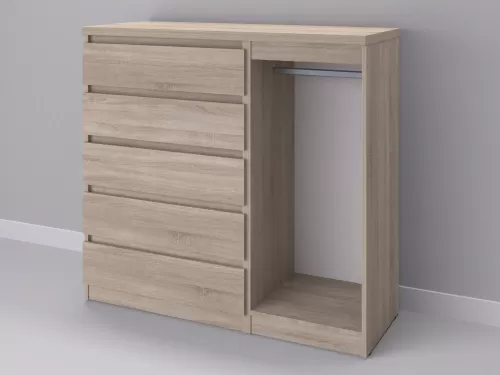 Биг МиксМод-24 — шкаф-комод, дуб сонома, 130 см-1