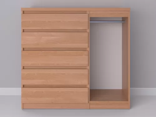 Биг МиксМод-42 — шкаф-комод, ольха, 130 см-2
