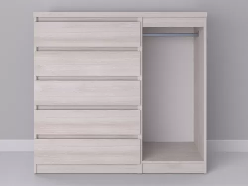Биг МиксМод-21 — шкаф-комод, шамони, 130 см-2