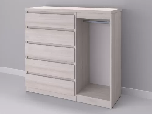 Биг МиксМод-21 — шкаф-комод, шамони, 130 см-1