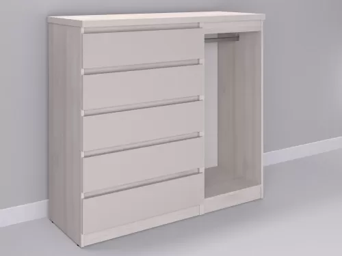 Биг МиксМод-79 — шкаф-комод, шамони с фасадом кашемир, 130 см