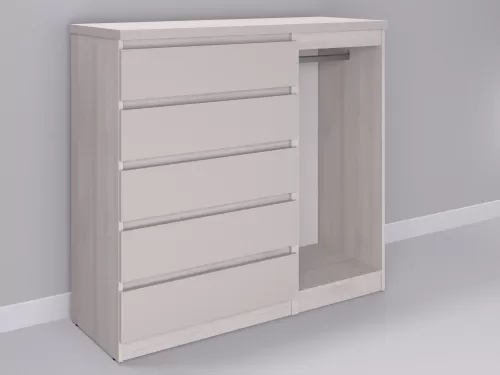 Биг МиксМод-80 — шкаф-комод, шамони с фасадом кашемир, 130 см