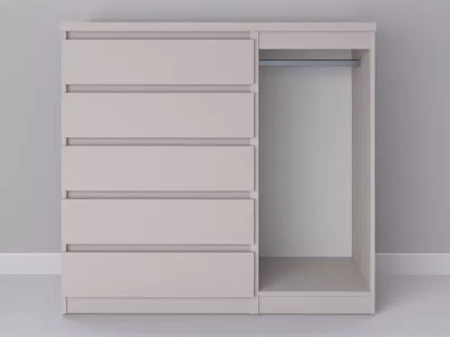 Биг МиксМод-110 — шкаф-комод, кашемир, 130 см-2