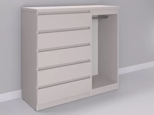 Биг МиксМод-110 — шкаф-комод, кашемир, 130 см