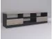 Флеко-97 — тумба под ТВ, графит с фасадом дуб сонома темный, 180 см