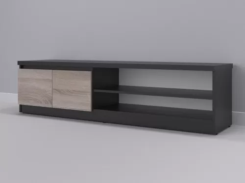 Теко-60 — тумба под ТВ, венге с фасадом дуб сонома темный, 180 см-1