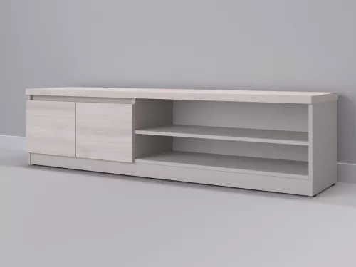 Теко-107 — тумба под ТВ, кашемир с фасадом шамони, 180 см-1
