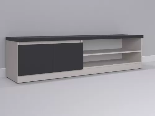Теко-109 — тумба под ТВ, кашемир с фасадом графит, 180 см