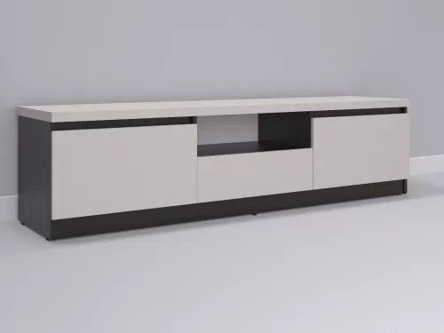 Тевис-61 — тумба под ТВ, венге с фасадом кашемир, 180 см