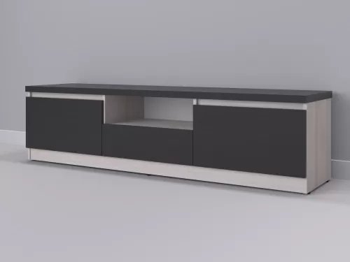 Тевис-31 — тумба под ТВ, шамони с фасадом венге, 180 см-1