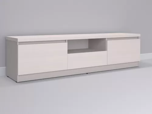 Тевис-99 — тумба под ТВ, кашемир с фасадом дуб молочный, 180 см