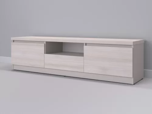 Тевис-107 — тумба под ТВ, кашемир с фасадом шамони, 180 см-1