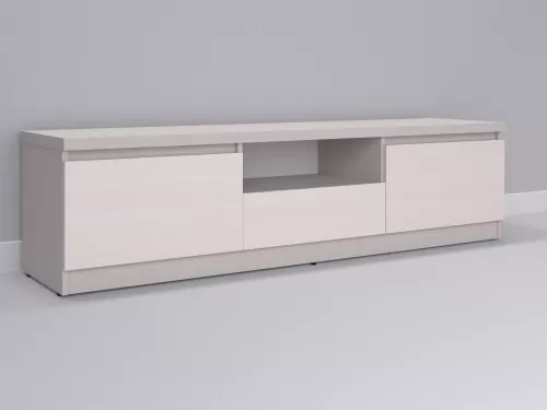 Тевис-98 — тумба под ТВ, кашемир с фасадом дуб молочный, 180 см