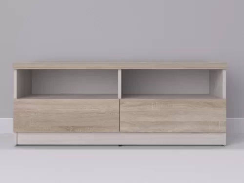 Венто-38 — тумба под ТВ, шамони с фасадом дуб сонома, 120 см-2