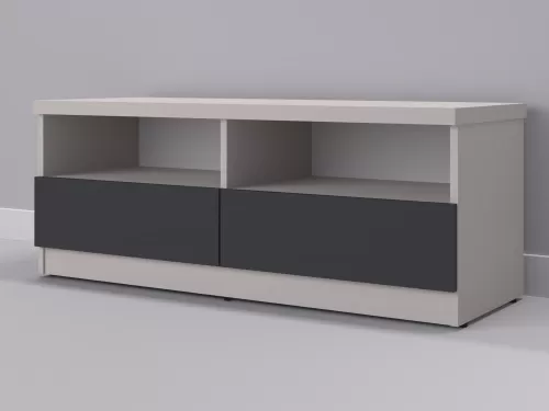 Венто-108 — тумба под ТВ, кашемир с фасадом графит, 120 см-1